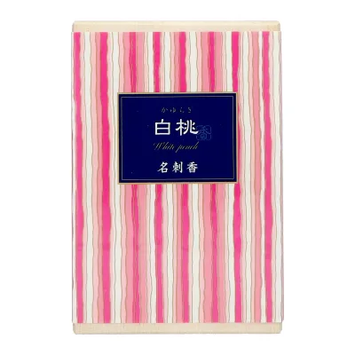 【送料込・まとめ買い×9点セット】日本香堂 お香 インセンス 「かゆらぎ 白桃 名刺香 桐箱6入」(4902125384712)