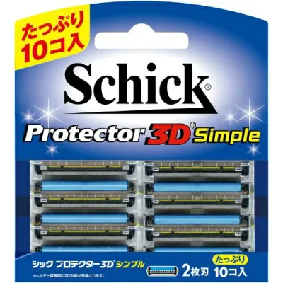 【送料込・まとめ買い×9点セット】シック プロテクター3Dシンプル替刃 ( 10コ入 ) (4903601607196)