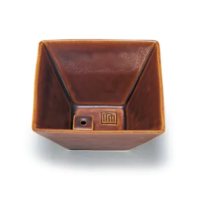 【送料込・まとめ買い×10点セット】縁 香器 飴釉色