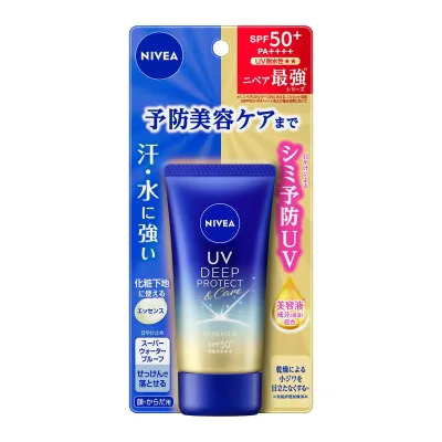 【送料込・まとめ買い×4個セット】花王 ニベア UV ディープ プロテクト&ケア エッセンス 50g 顔 からだ用 日焼け止め
