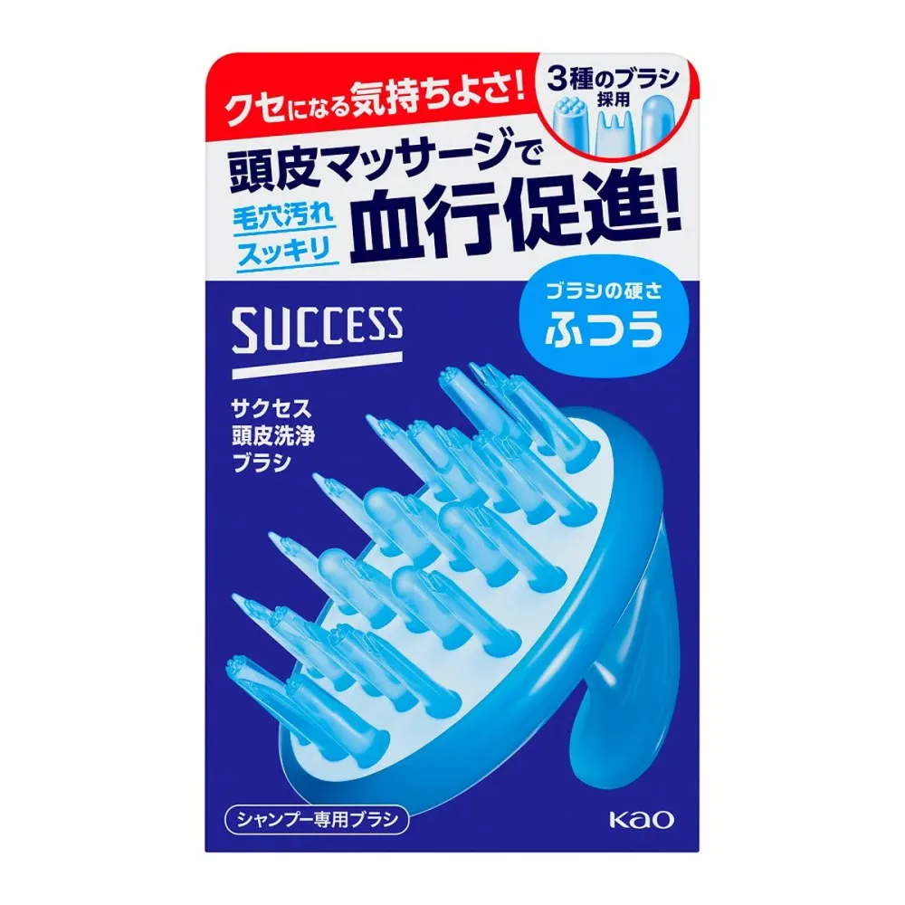 【送料込・まとめ買い×2個セット】花王 サクセス 頭皮洗浄ブラシ ふつう 1個