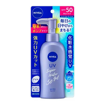 【送料込・まとめ買い×5個セット】花王 ニベアサン ウォータージェル SPF50 ポンプ 140g 日焼け止め