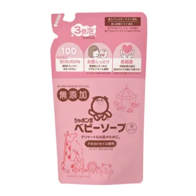 【送料込】シャボン玉石けん ベビーソープ 泡タイプ つめかえ用 400ml 1個