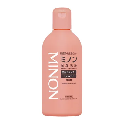 【送料込・まとめ買い×10個セット】【第一三共ヘルスケア】ミノン 薬用全身シャンプー しっとりタイプ ミニボトル 120ml 本体 医薬部外品(4987107615916)