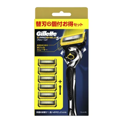 P&G ジレット プロシールド マニュアル 5B ホルダー + 替刃 6個入