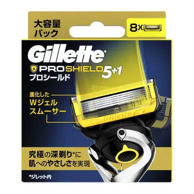 【送料込・まとめ買い×8点セット】P&G ジレット プロシールド 替刃 8B 8個入