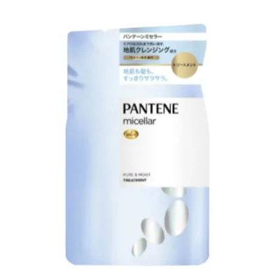 【送料込・まとめ買い×4点セット】P&G パンテーン ミセラー ピュア&クレンズ トリートメント つめかえ用 350g