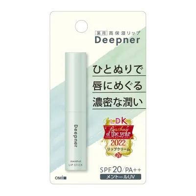 【送料込・まとめ買い×7点セット】近江兄弟社 メンターム ディープナー 薬用 リップ メントールUV 2.3g