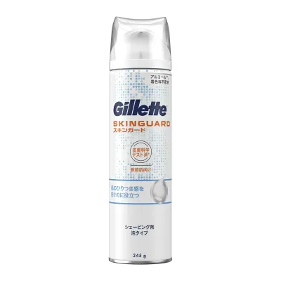 【送料込・まとめ買い×9点セット】P&G ジレット スキンガード フォーム シェービング用 泡 タイプ 245g(4987176053305)