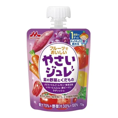 森永乳業 フルーツでおいしい やさいジュレ 紫の野菜とくだもの 70g 1歳頃から