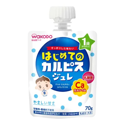 【送料込・まとめ買い×6個セット】和光堂 はじめてのカルピス ジュレ 70g
