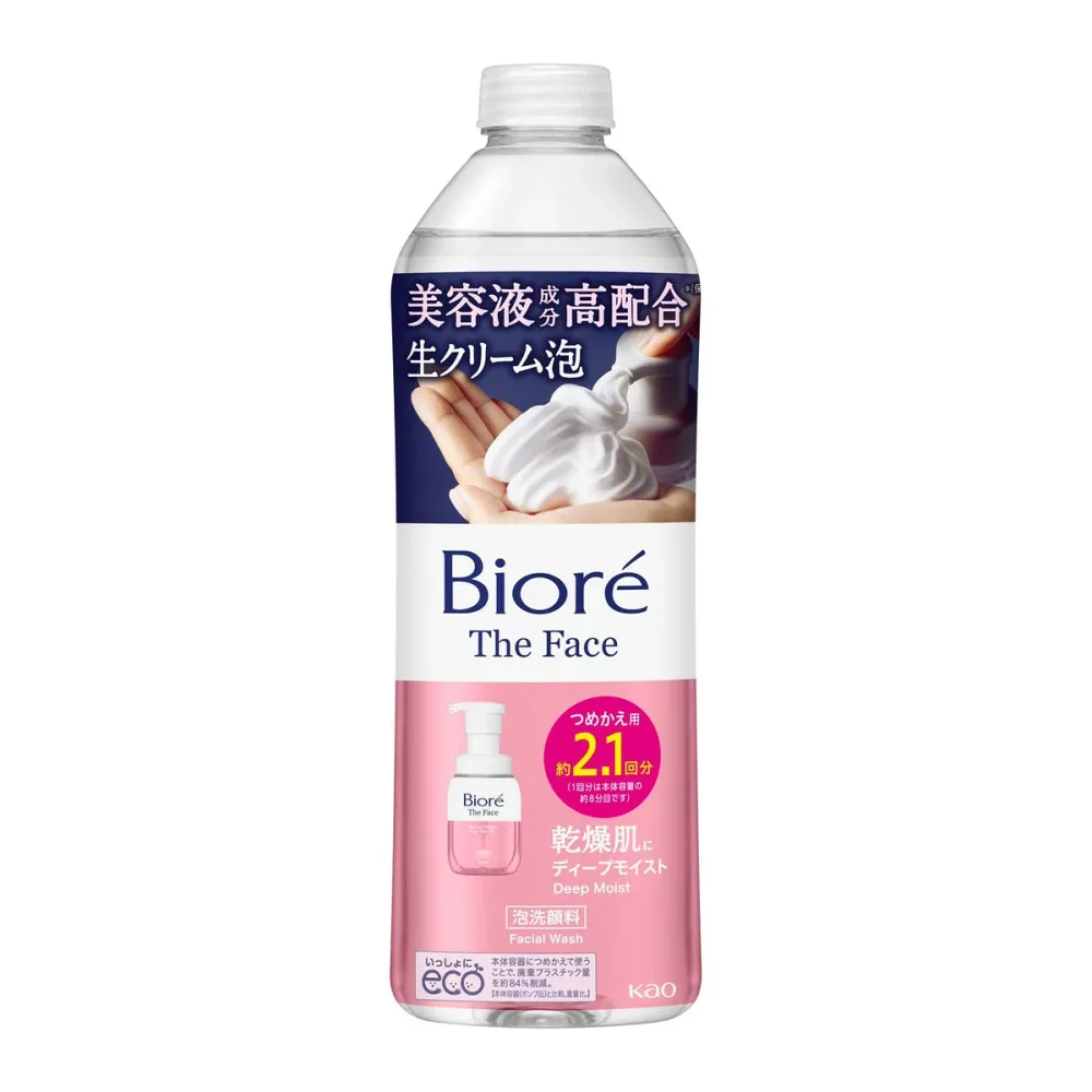 花王 ビオレ ザフェイス ディープモイスト つめかえ用 340mL 泡洗顔料