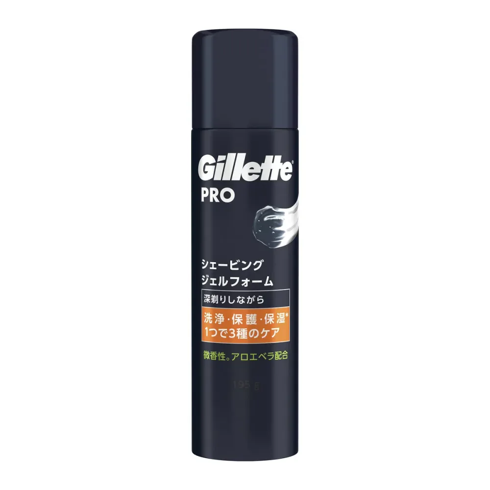 【送料込・まとめ買い×2点セット】P&G ジレット Gillette PRO シェービング ジェルフォーム 195g