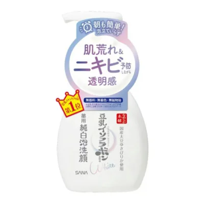 【送料込・まとめ買い×36点セット】常盤薬品 サナ なめらか本舗 豆乳イソフラボン 薬用 泡 純白 洗顔 200ml
