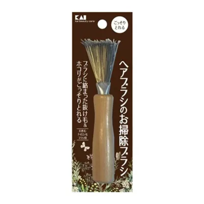 【送料込・まとめ買い×5個セット】貝印 KAI KQヘアブラシ ヘアブラシのお掃除ブラシ