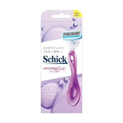 【送料込・まとめ買い×5個セット】Schick ハイドロシルク ホルダー刃付き 女性用カミソリ お試し用