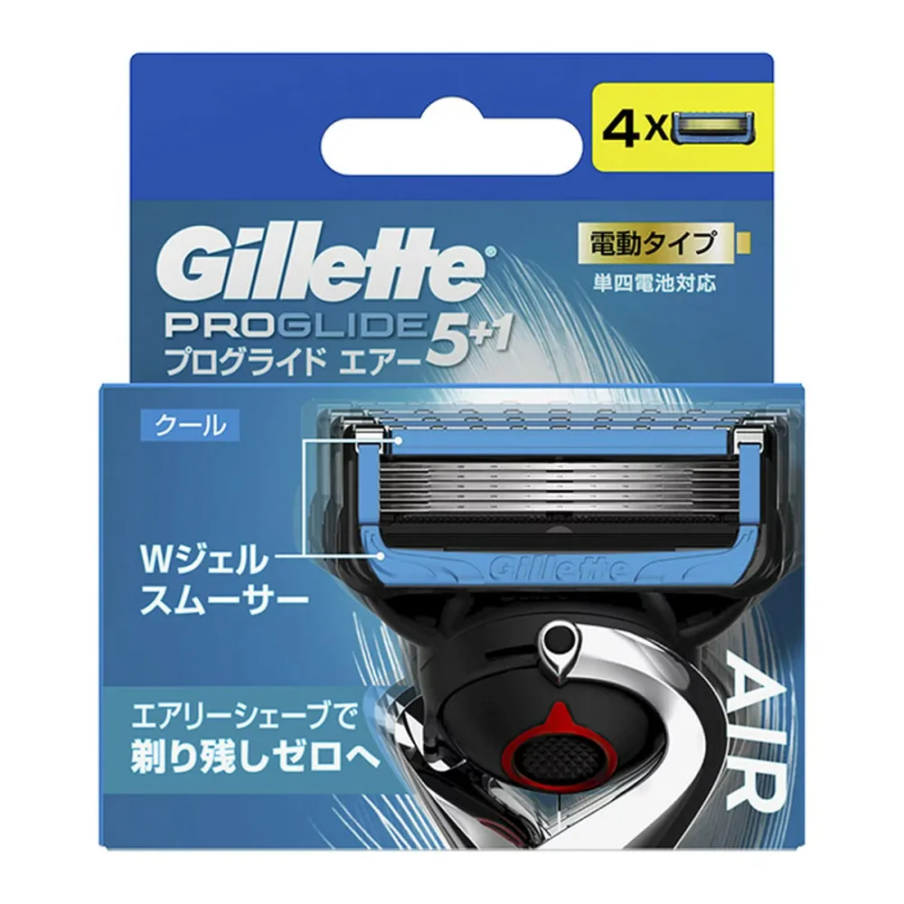【送料込・まとめ買い×5個セット】P&G ジレット プログライドエアー 電動 替刃 4B