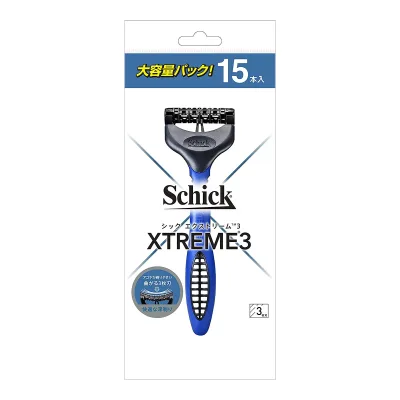 【送料込・まとめ買い×3個セット】シック・ジャパン schick シック エクストリーム3 大容量パック 15本入 カミソリ