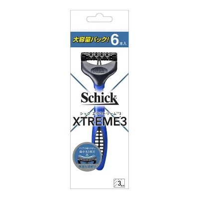 【送料込・まとめ買い×2点セット】シック・ジャパン schick シック エクストリーム3 大容量パック 6本入 カミソリ