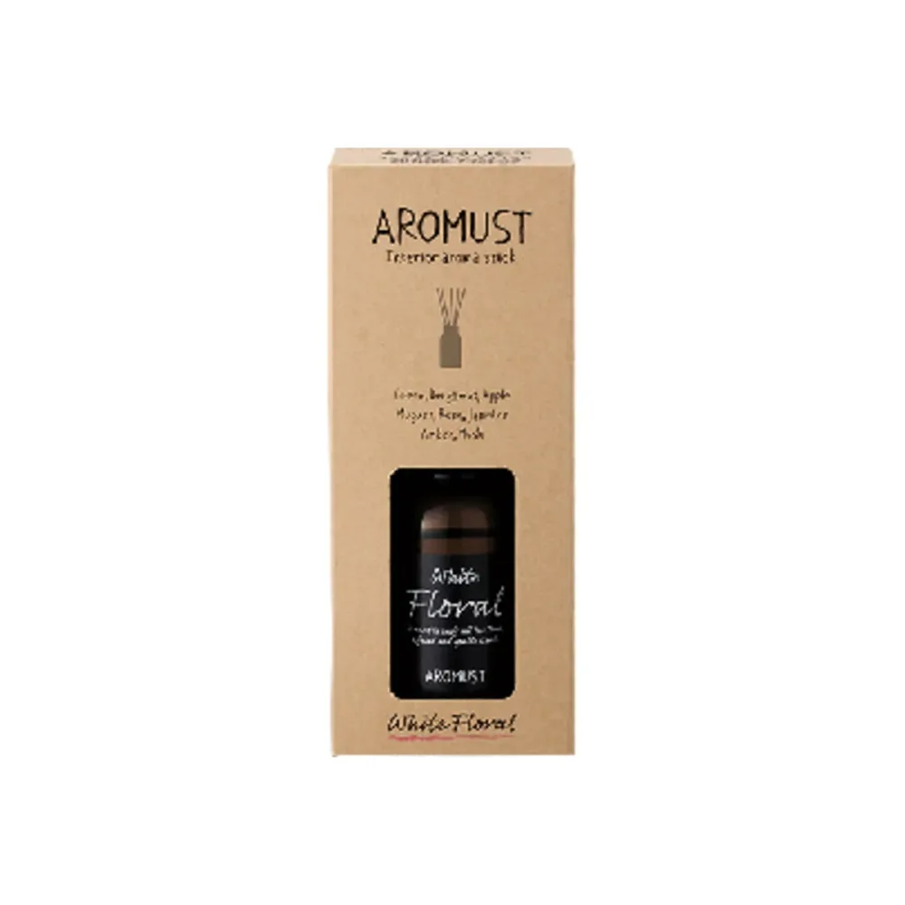 【送料込・まとめ買い×4点セット】晴香堂 アロマスト スティック ホワイトフローラル 130ml