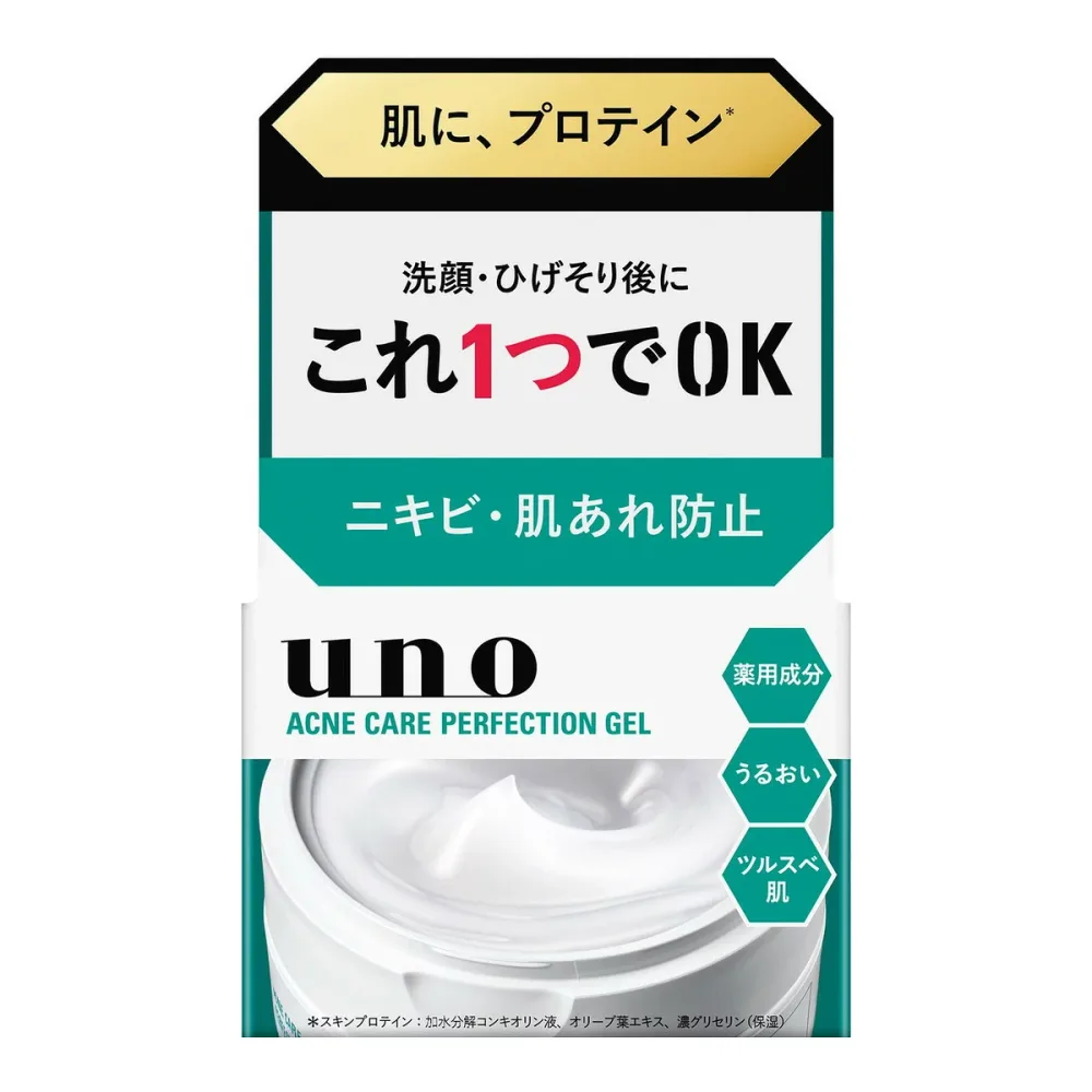 【送料込・まとめ買い×4点セット】ファイントゥデイ ウーノ 薬用 アクネケア パーフェクションジェル 90g