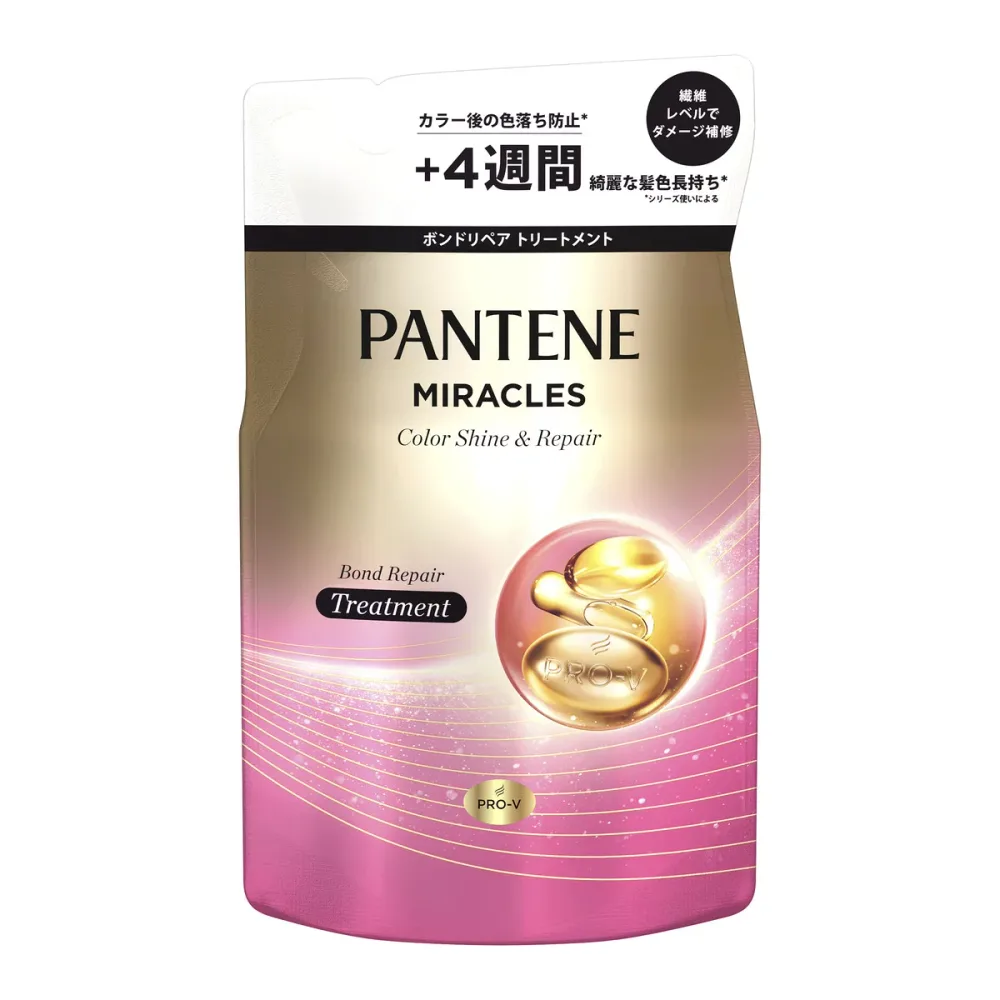 【送料込・まとめ買い×3個セット】P&G パンテーンミラクルズ ボンドリペアシリーズ カラーシャイン&リペア トリートメント つめかえ用 350g