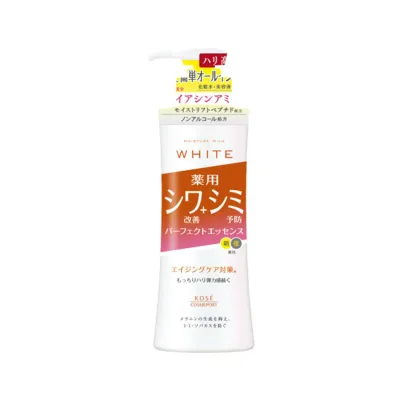 【送料込・まとめ買い×10個セット】コーセーコスメポート モイスチュアマイルド ホワイト リンクルケア パーフェクトエッセンス 230mL 医薬部外品