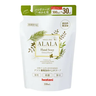 【送料込・まとめ買い×5個セット】岩谷産業 アララ 薬用 泡のハンドソープ つめかえ用 330ml