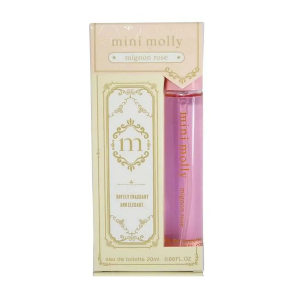 【送料込・まとめ買い×10個セット】コスメステーション mini molly ミニモリー オードトワレ ミニョン ロゼ 20ml