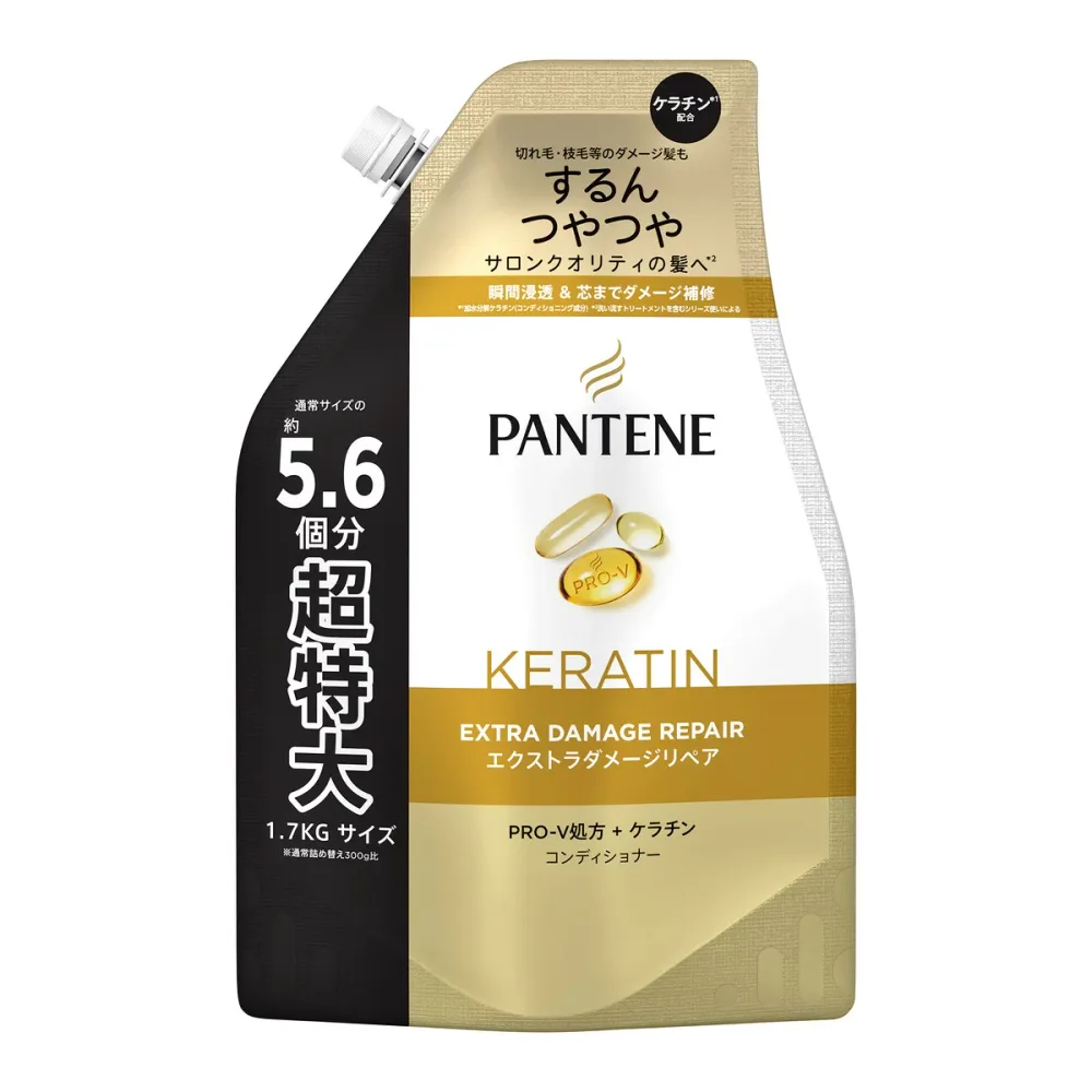 【送料込・まとめ買い×6個セット】P&G パンテーン PANTENE エクストラダメージリペア コンディショナー つめかえ 超特大 1.7KG