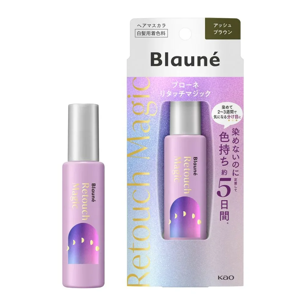 【送料込・まとめ買い×3個セット】花王 ブローネ リタッチマジック アッシュブラウン コーム付 14mL ヘアマスカラ