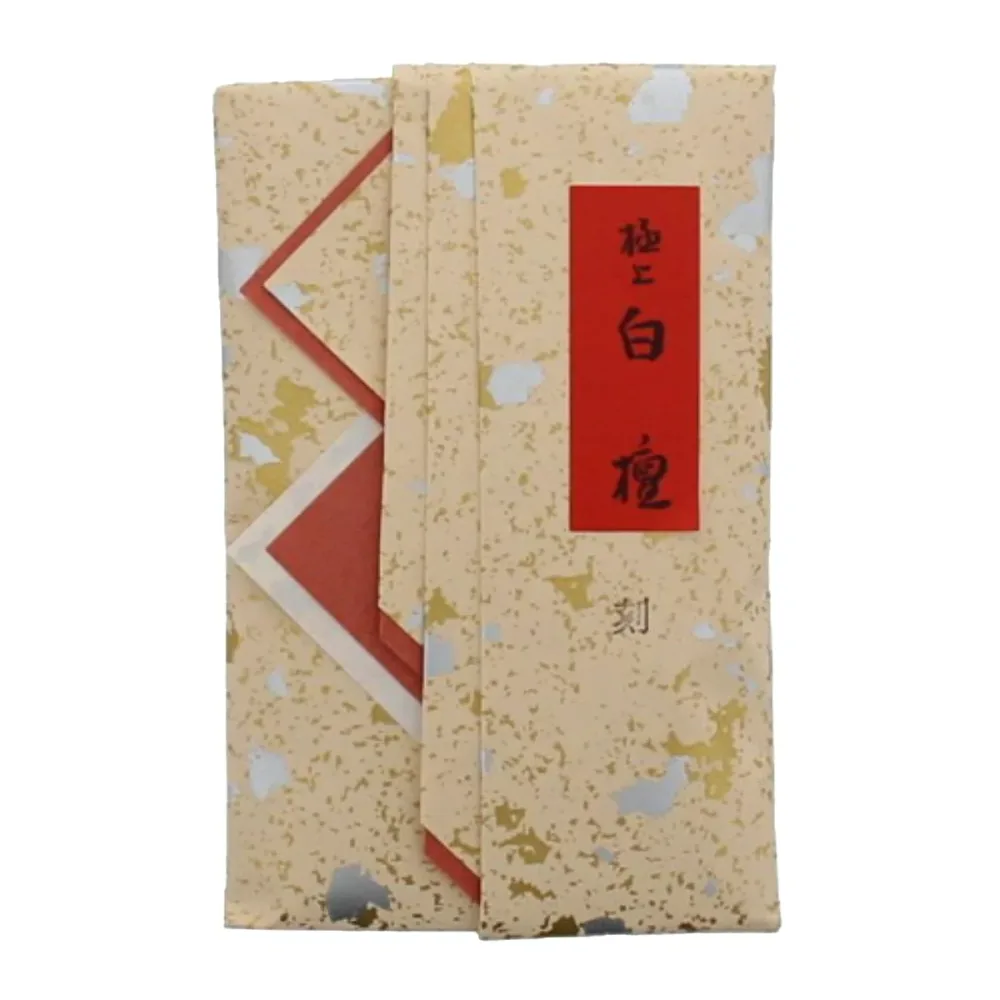 【送料込・まとめ買い×3個セット】日本香堂 極上 白檀 刻 香木