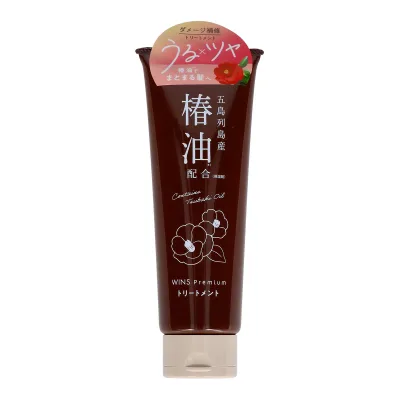 【送料込・まとめ買い×5個セット】日本合成洗剤 ウインズ プレミアム 椿油配合 トリートメント 230g