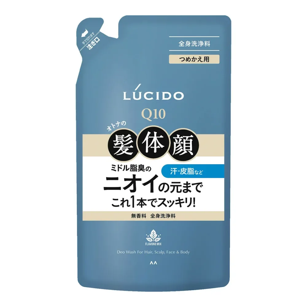 【送料込・まとめ買い×5個セット】マンダム ルシード 全身デオウォッシュ つめかえ用 380mL 全身洗浄料