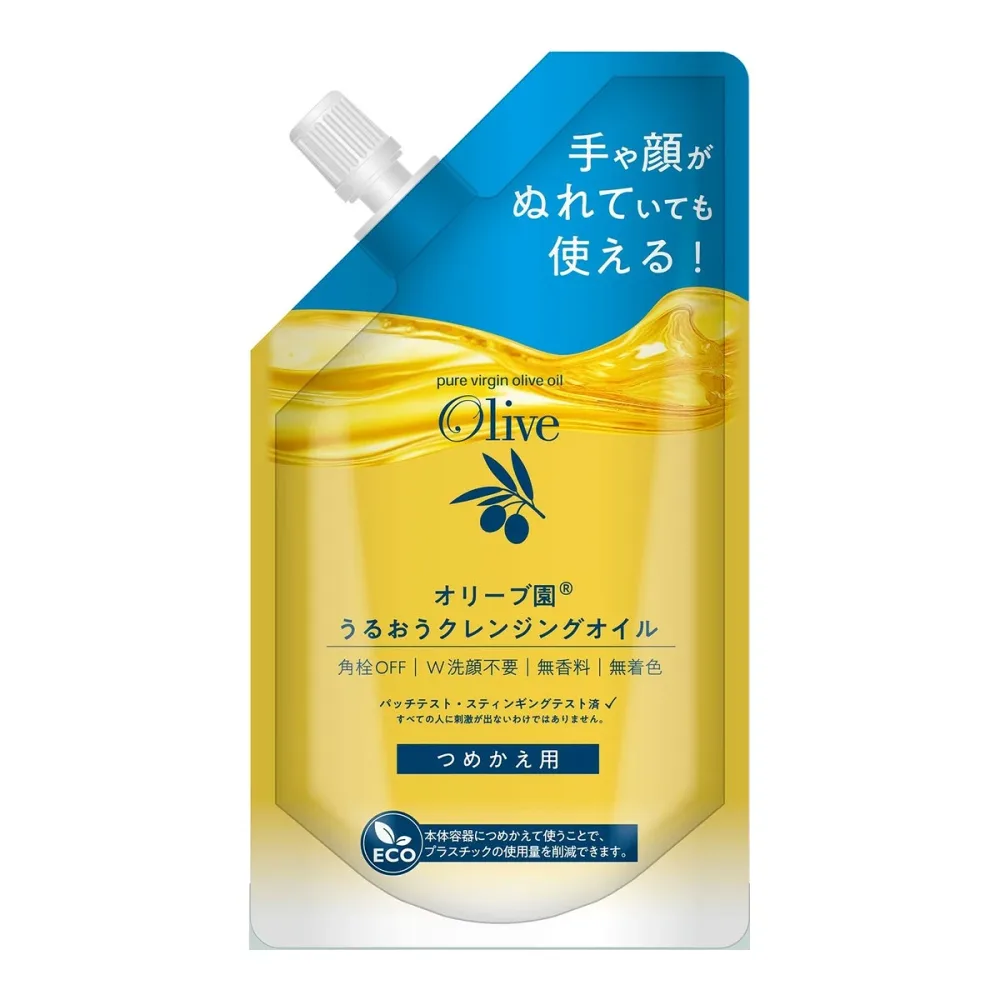 【送料込・まとめ買い×10個セット】黒ばら本舗 オリーブ園 うるおう クレンジングオイル つめかえ用 170mL