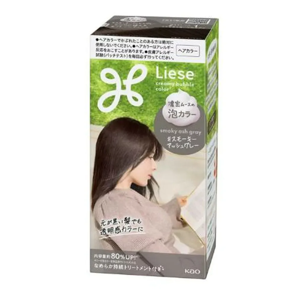 【送料込・まとめ買い×5個セット】花王 リーゼ 泡カラー スモーキーアッシュグレー 115mL ヘアカラー