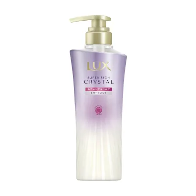 【送料込・まとめ買い×12個セット】ユニリーバ LUX ラックス スーパーリッチクリスタル カラーケア&リペア トリートメント ポンプ 本体 450g
