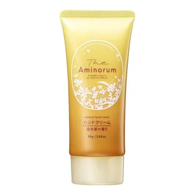 【送料込・まとめ買い×10個セット】熊野油脂 ジ アミノラム The Aminorum 金木犀 ハンドクリーム 80g