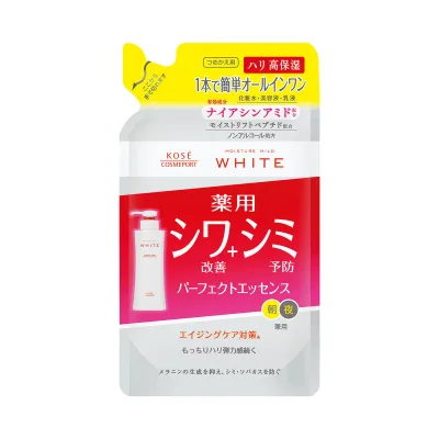 【まとめ買い×3点セット】コーセーコスメポート モイスチュアマイルド 薬用 ホワイト リンクルケア パーフェクトエッセンス つめかえ 200mL