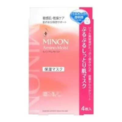 【×2個 配送おまかせ】第一三共ヘルスケア ミノン アミノモイスト ぷるぷるしっとり肌マスク 4枚入 保湿マスク