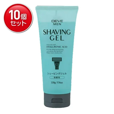 【最安挑戦!まとめ買い×10点セット】熊野油脂 ディブメン シェービング ジェル 弱酸性 220g