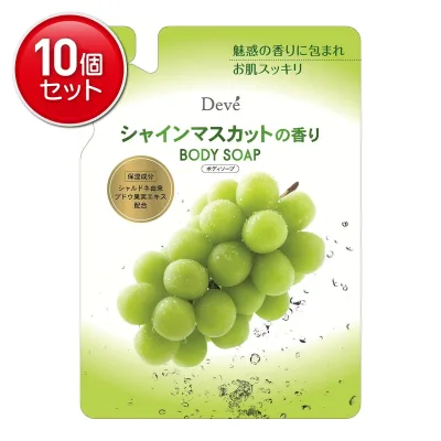 【最安挑戦!まとめ買い×10点セット】熊野油脂 ディブ シャインマスカットの香り ボディソープ 詰替 350ml