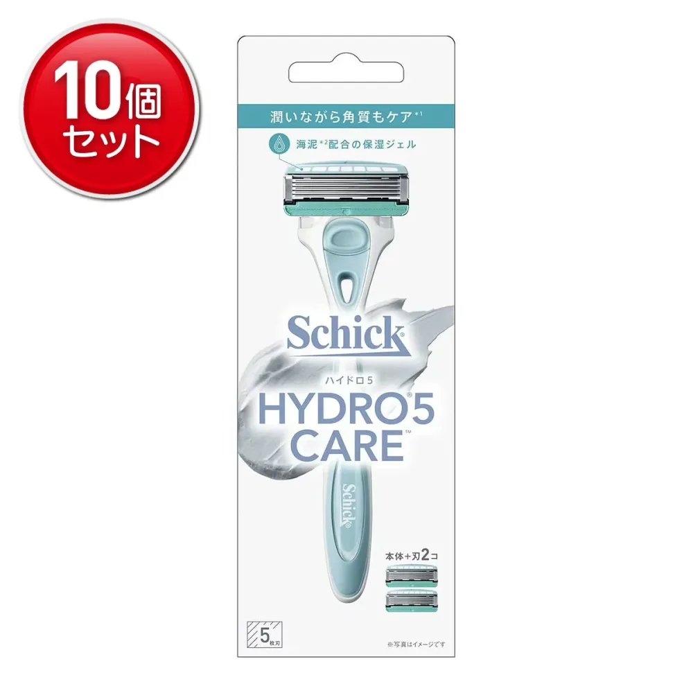 【最安挑戦!まとめ買い×10点セット】シック・ジャパン Schick シック ハイドロ5ケア ホルダー 刃付き+替刃1コ