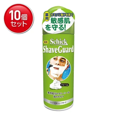 【最安挑戦!まとめ買い×10点セット】シック・ジャパン schick シック 薬用 シェーブガード シェービングフォーム 200g