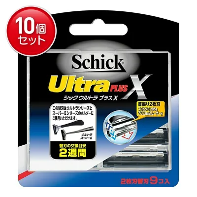 【最安挑戦!まとめ買い×10点セット】シック ウルトラプラスX 替刃 (4891228303877)