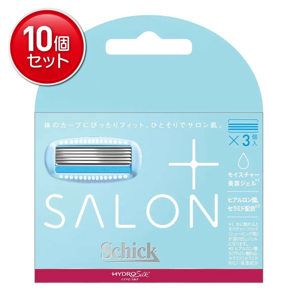 【最安挑戦!まとめ買い×10点セット】三宝商事 ハイドロシルク サロンプラス 替刃 3コ入