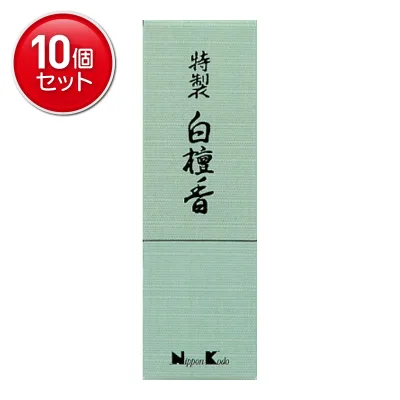 【最安挑戦!まとめ買い×10点セット】日本香堂 特製 白檀香 スティック 24本入 お香