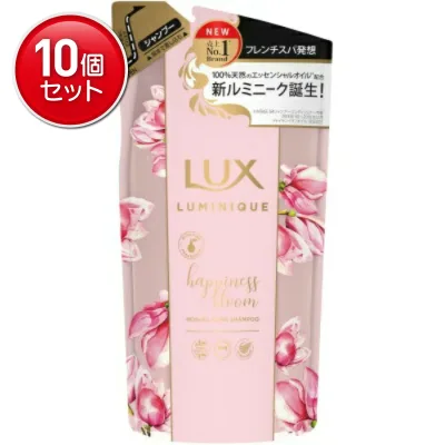 【最安挑戦!まとめ買い×10点セット】ユニリーバ ラックス ルミニーク ハピネスブルーム シャンプー 詰替え用 350g