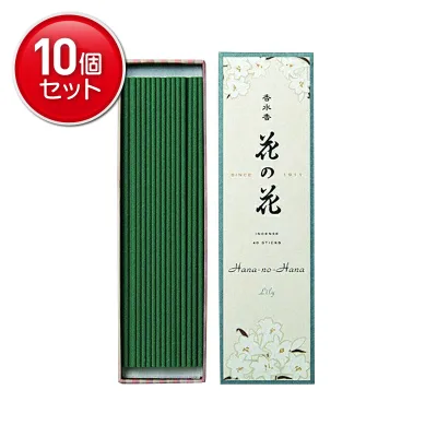 【最安挑戦!まとめ買い×10点セット】日本香堂 香水香 花の花 ゆり 長寸 40本入