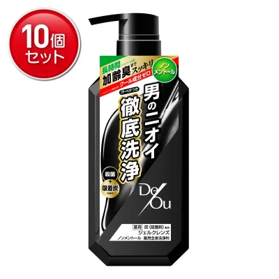 【最安挑戦!まとめ買い×10点セット】ロート製薬 DeOu ( デ・オウ ) 薬用クレンジングウォッシュノンメントール ポンプ 520ML 医薬部外品 ( 4987241146031 )